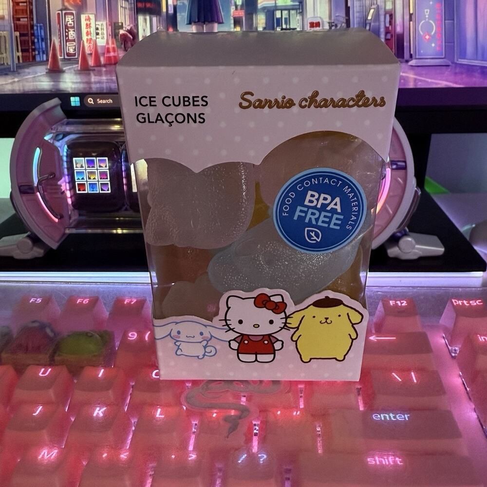 Hello Kitty Ice Cubes Reusable Plastic 2023 Sanrio Non Melting Cocktail Drink - Picture 13 of 16